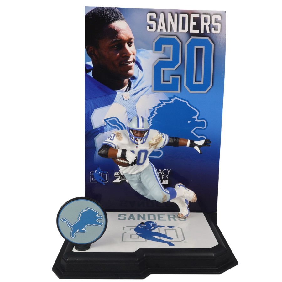 Sports McFarlane's SportsPicks | Barry Sanders W/White Jersey (Detroit Lions) Nfl 7" Figure Mcfarlane'S Sportspicks