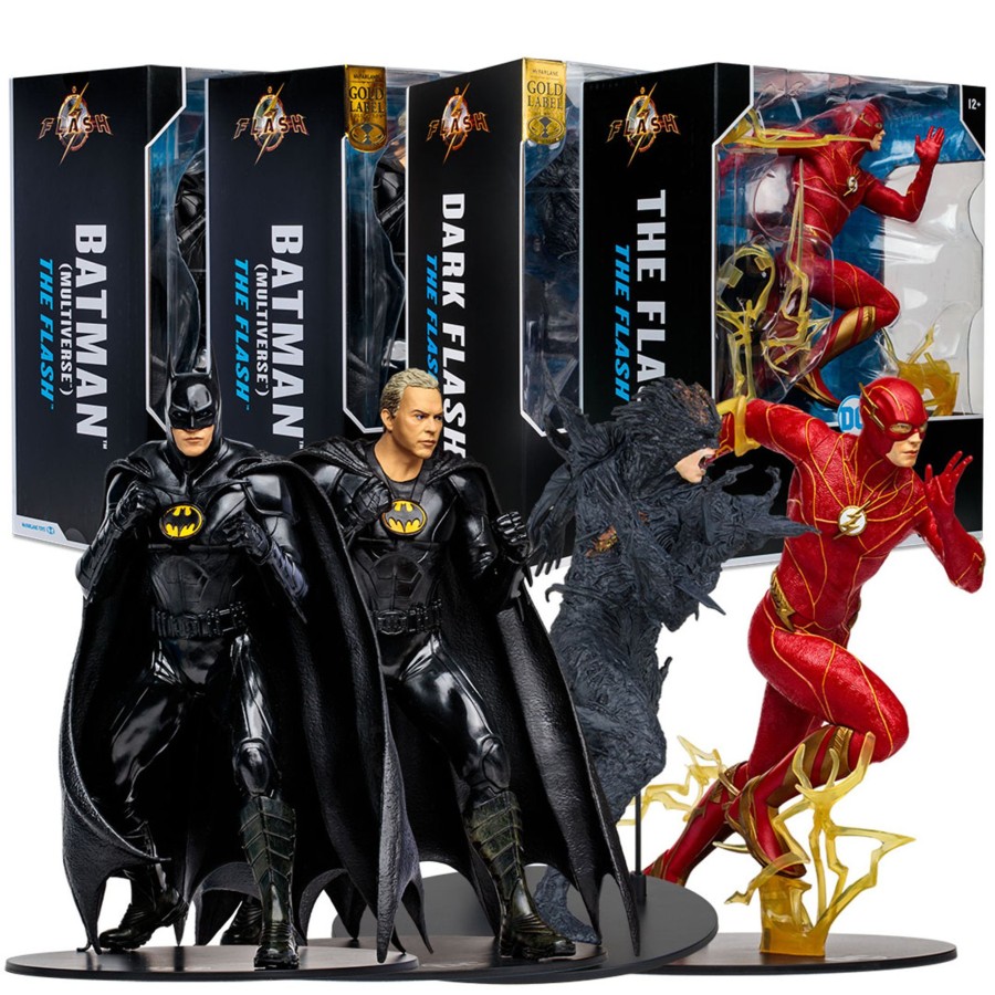 Movies & Tv DC Multiverse | The Flash Movie 12" Pvc Statue Bundle (4)