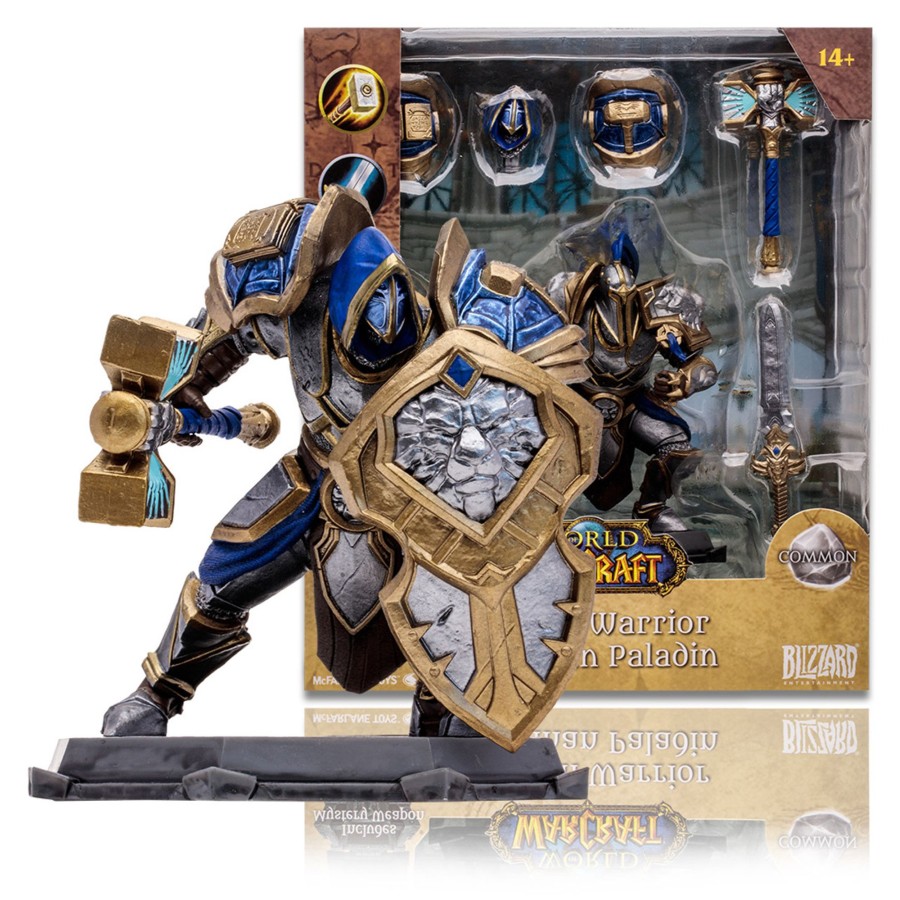 Gaming World of Warcraft | Human Warrior/Paladin (World Of Warcraft) 1:12 Scale Posed Figure