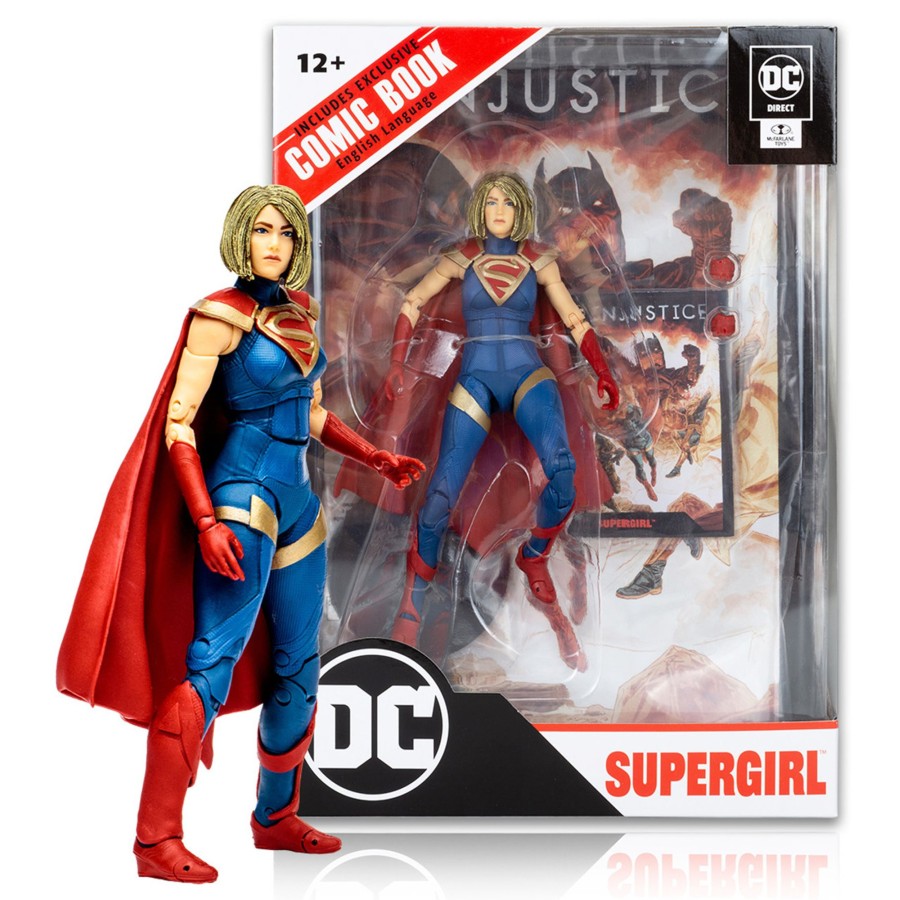 Comics Page Punchers | Supergirl W/Injustice 2 Comic (Dc Page Punchers) 7" Figure