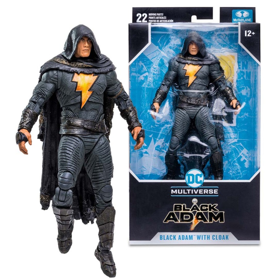 Movies & Tv DC Multiverse | Black Adam W/Cloak (Black Adam Movie) 7" Figure