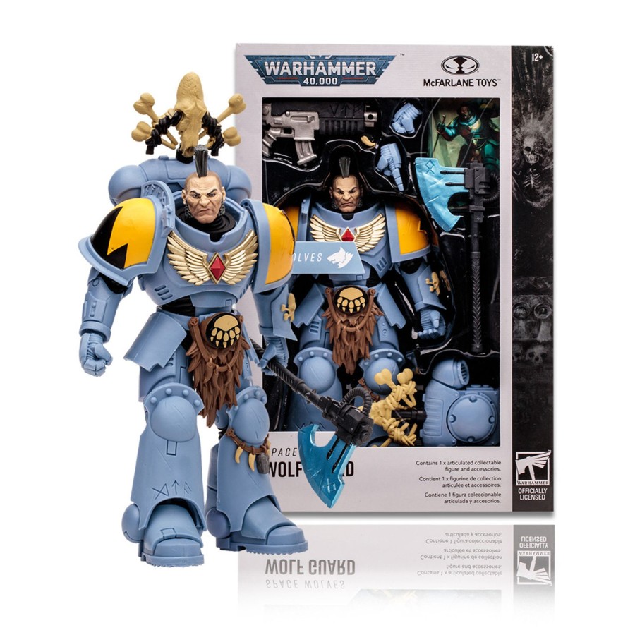 Gaming Warhammer 40000 | Space Wolves Wolf Guard (Warhammer 40000) 7" Figure