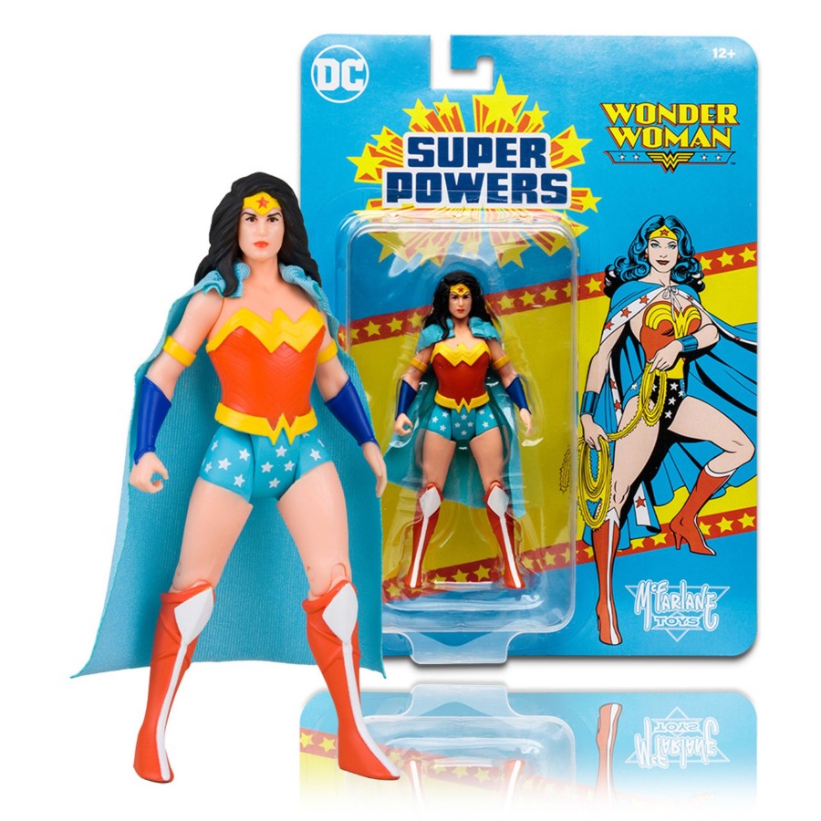 Dc Multiverse DC Super Powers | Wonder Woman Blue Cape Variant (Dc Super Powers) 4" Figure