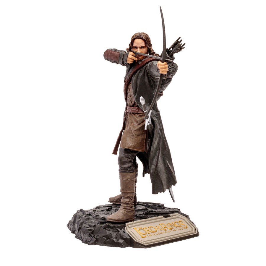 Movies & Tv Movie Maniacs: WB 100 Wb 100 | Aragorn From The Lord Of The Rings (Wb 100: Movie Maniacs) 6" Posed Figure