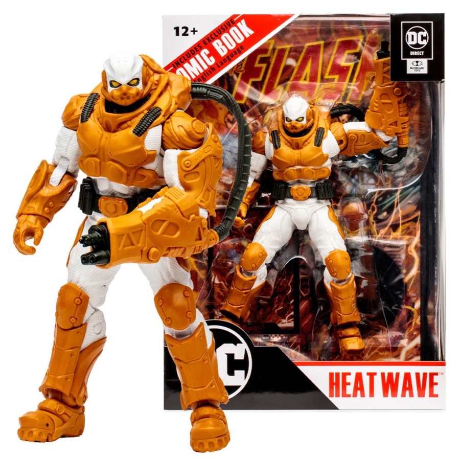 Comics Page Punchers | Heat Wave W/The Flash Comic 7" Figures