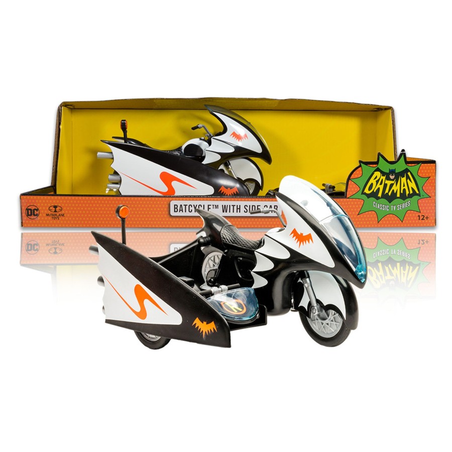 Movies & Tv Batman Classic TV Series | Batcycle W/Side Car (Dc Retro: Batman 66) Vehicle