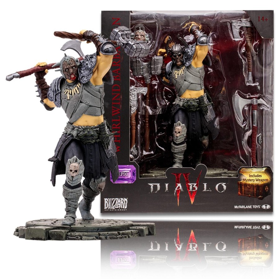 Gaming Diablo IV | Whirlwind Barbarian: Epic (Diablo Iv) 1:12 Posed Figure