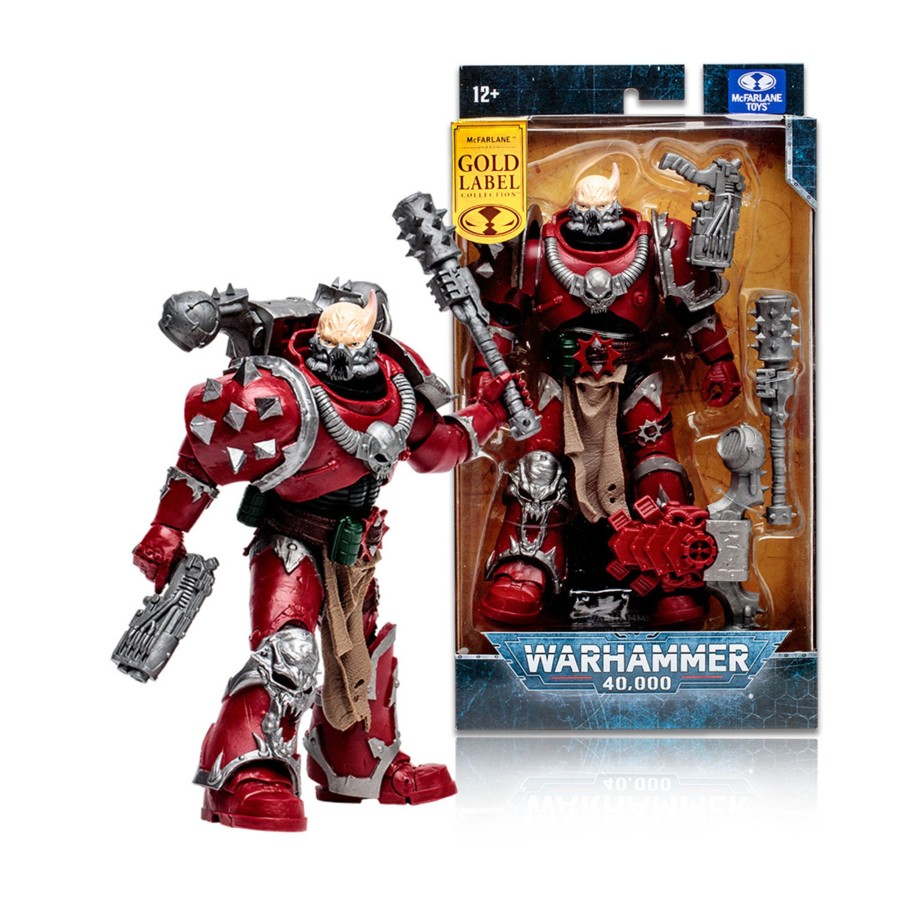 Gaming Warhammer 40000 | Chaos Space Marine: Word Bearer (Warhammer 40000) Gold Label 7" Figure