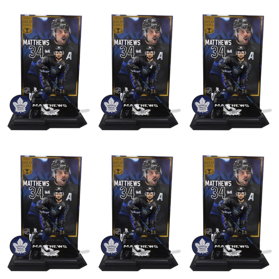 Sports McFarlane's SportsPicks | Auston Matthews W/Third Jersey (Toronto Maple Leafs) Gold Label Nhl Factory Sealed Case (6)