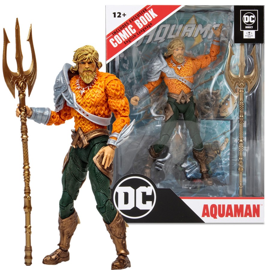 Comics Page Punchers | Aquaman W/Comic (Dc Page Punchers) 7" Figure