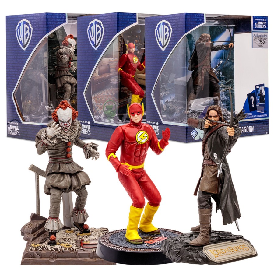 Movies & Tv Movie Maniacs: WB 100 Wb 100 | Wb 100: Movie Maniacs Wave 4 Bundle (3) 6" Figures