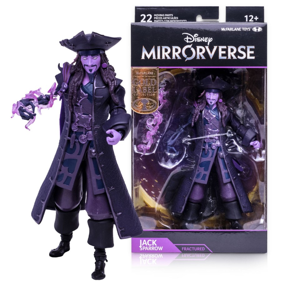 Gaming Disney Mirrorverse | Captain Jack Sparrow Fractured Gold Label (Disney Mirrorverse) W2 7" Figure