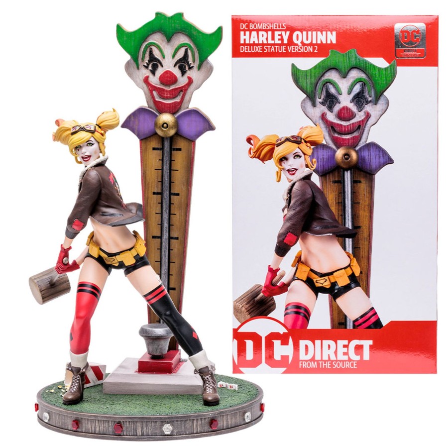 Dc Multiverse DC Direct | Harley Quinn Dc Bombshells Deluxe Version 2 Resin Statue