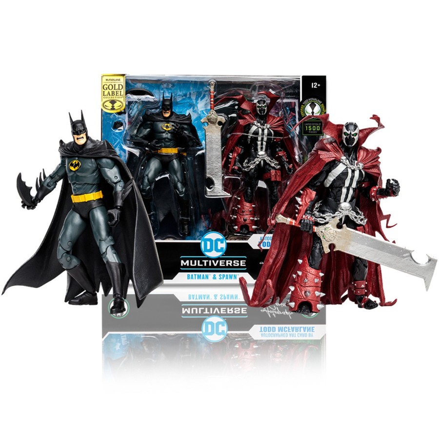 Comics DC Multiverse | Batman & Spawn Autographed (Based On The Comics By Todd Mcfarlane) 7" Figure 2-Pack