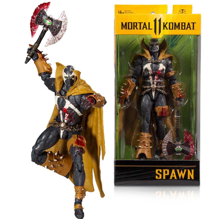 Comics Mortal Kombat | Malefik Spawn (Bloody Disciple)/Spawn Mortal (Bloody Mcfarlane Classic) Kombat Combo (2) 7" Figures