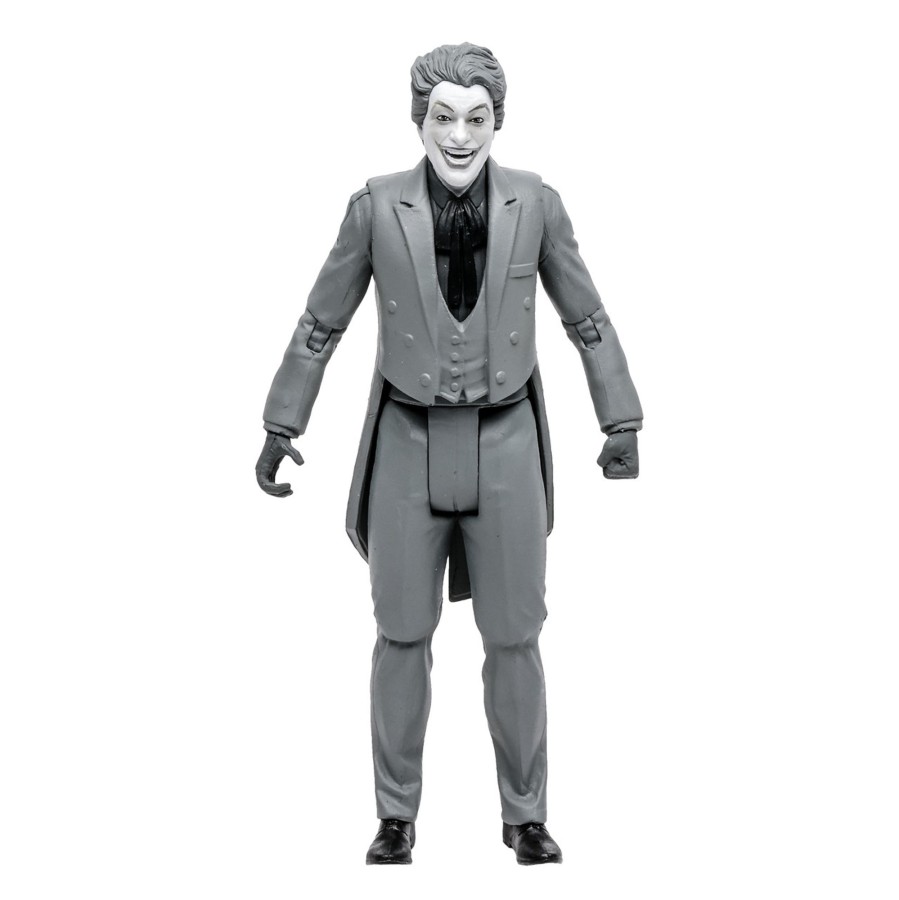 Movies & Tv Batman Classic TV Series | The Joker In Black & White Tv Variant (Dc Retro: Batman 66) 6" Figure