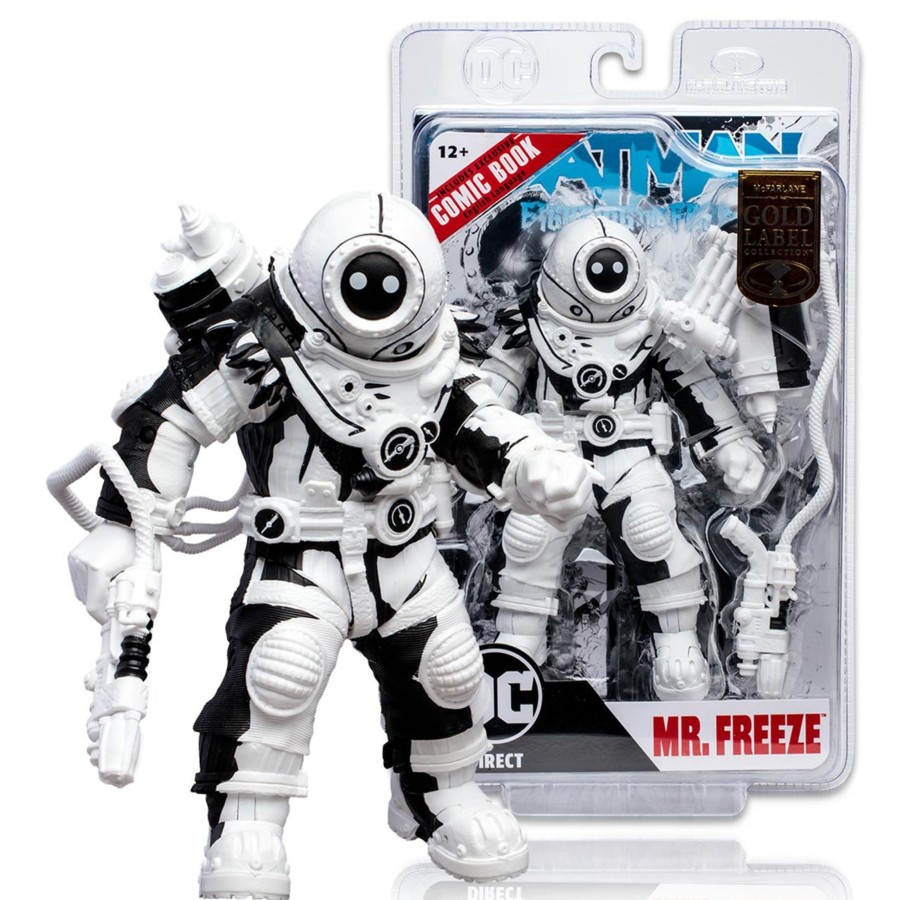 Dc Multiverse McFarlane Toys Store Exclusives | Mr. Freeze Line Art/Dread Lantern (Dark Knights: Metal) Gold Label Bundle (2) 7" Figures