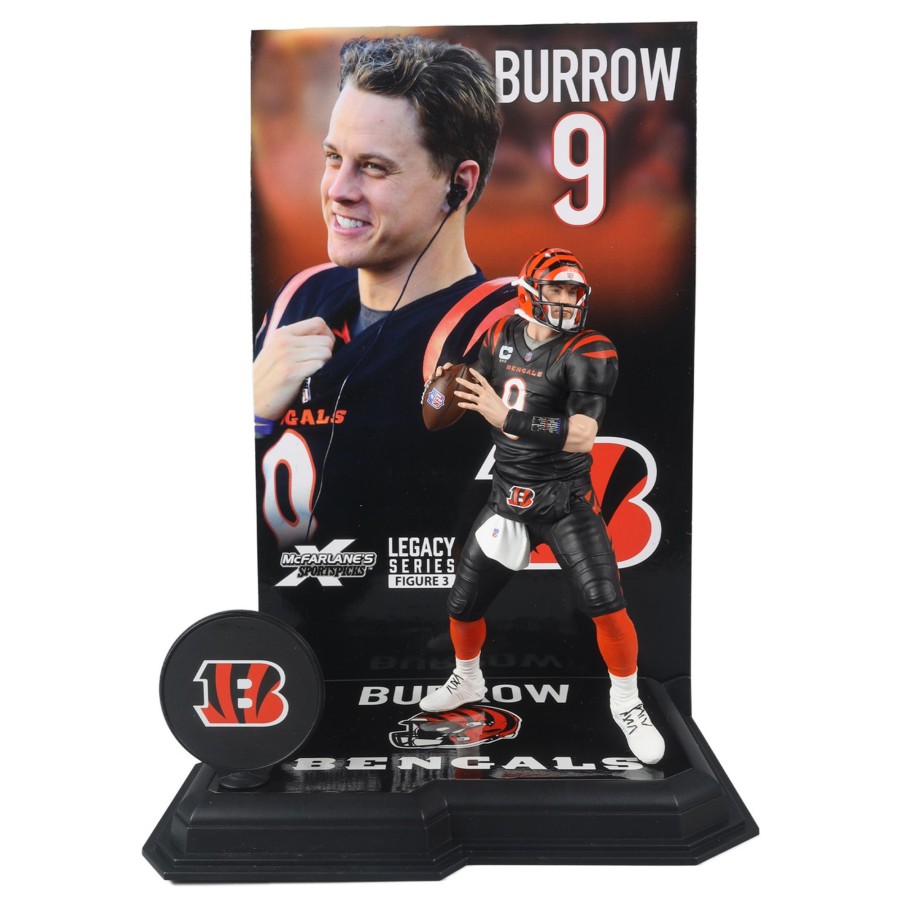 Sports McFarlane's SportsPicks | Joe Burrow (Cincinnati Bengals) Nfl 7" Figure Mcfarlane'S Sportspicks