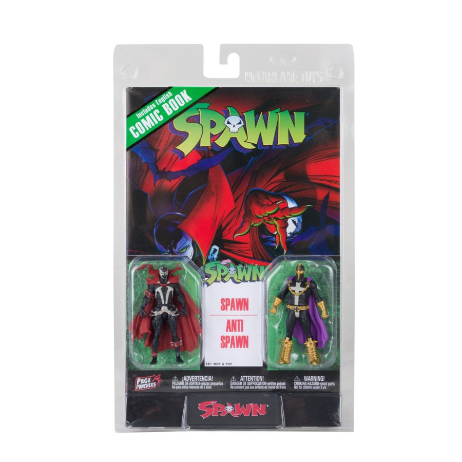 Comics Page Punchers | Spawn Vs. Anti-Spawn W/Comic (Page Punchers) 3" 2-Pack