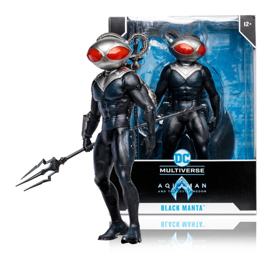 Movies & Tv DC Multiverse | Aquaman & Black Manta (Aquaman And The Lost Kingdom) Bundle (2) 12" Pvc Statues