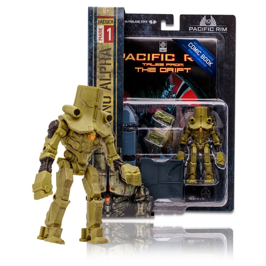 Comics Pacific Rim | Cherno Alpha (Pacific Rim: Jaeger) 4" Figure Playset W/ Comic