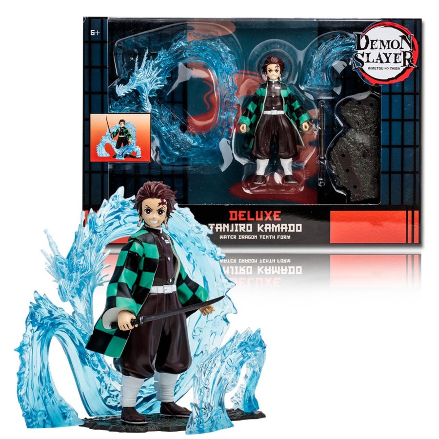 Anime Demon Slayer | Tanjiro Kamado (Demon Slayer) Water Breathing First Form Deluxe 5" Figure