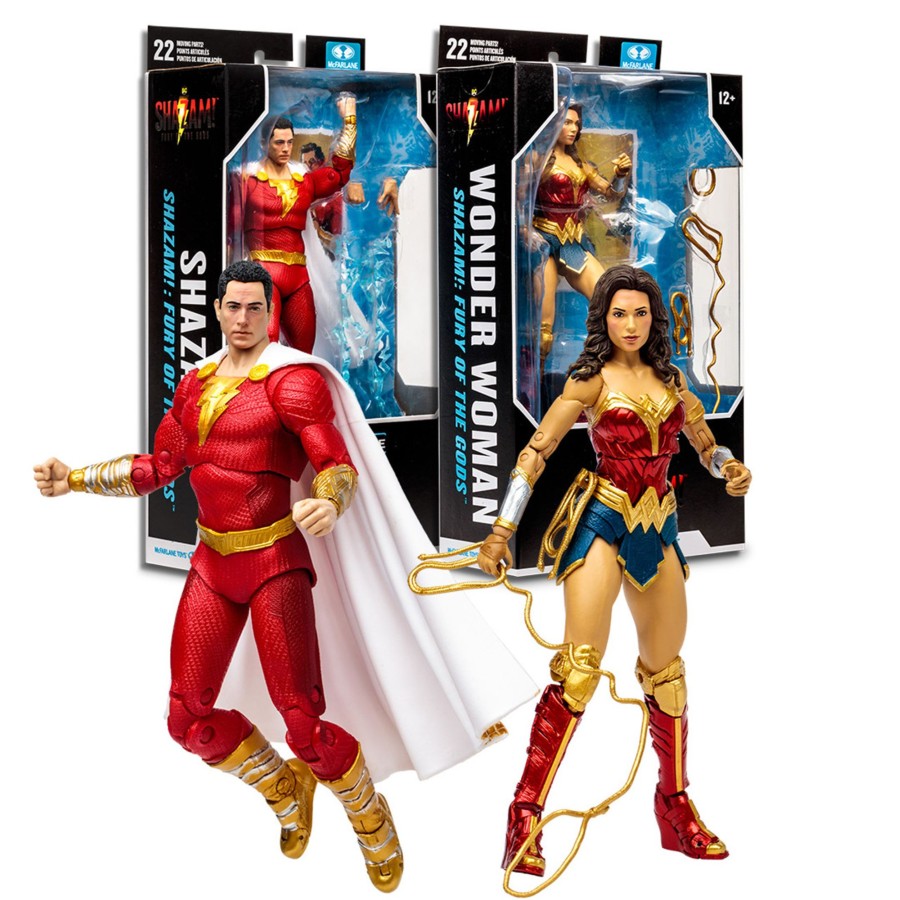 Movies & Tv DC Multiverse | Shazam!/Wonder Woman (Shazam!: Fury Of The Gods) Bundle (2) 7" Figures