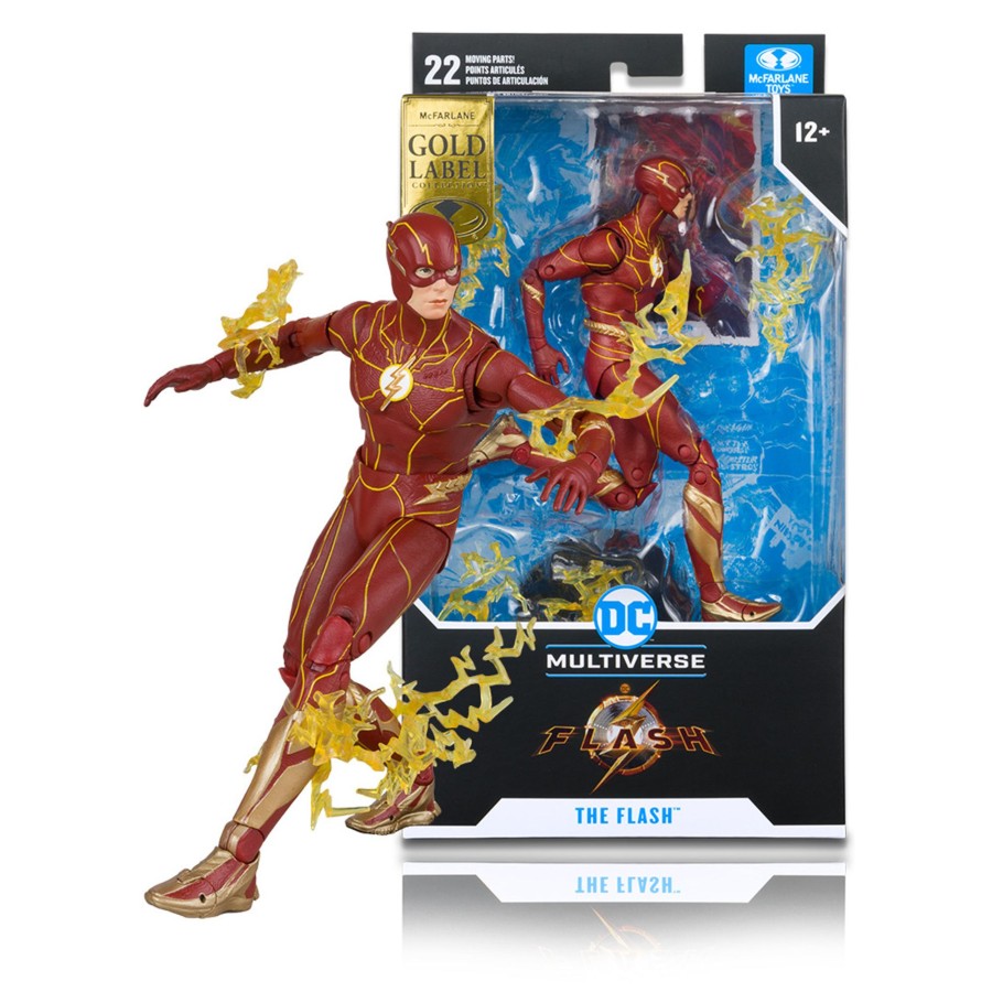 Movies & Tv McFarlane Toys Store Exclusives | The Flash Speed Force Variant (The Flash Movie) 7" Figure Mcfarlane Toys Store Exclusive Gold Label