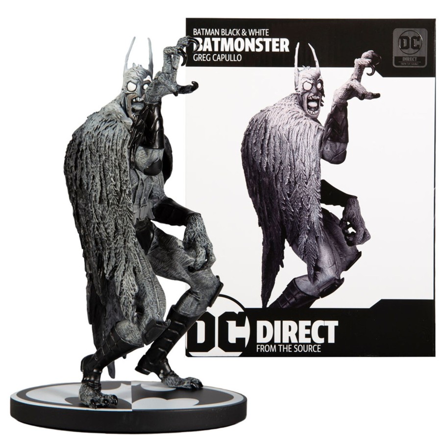 Dc Multiverse DC Direct | Batman Black & White-Batmonster By Greg Capullo Resin Statue