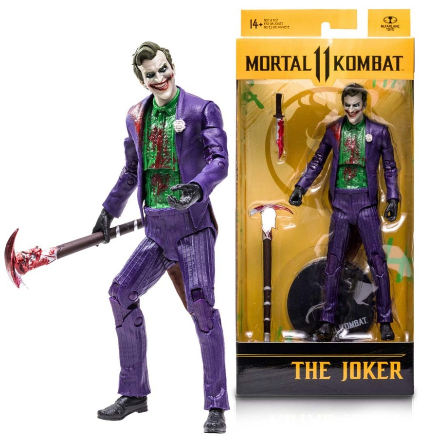 Gaming Mortal Kombat | Kotal Khan & The Joker (Bloody) Mortal Kombat Bundle (2) 7" Figures