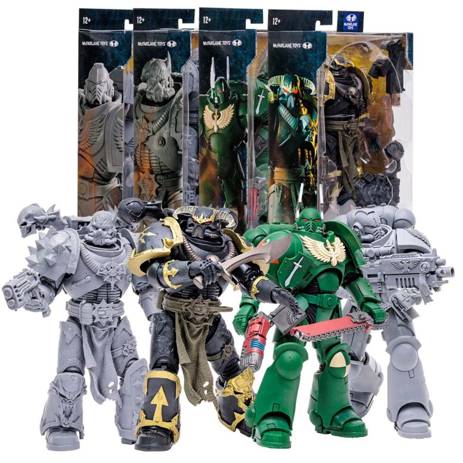 Gaming Warhammer 40000 | Warhammer 40000 Wave 5 Bundle Set (4) 7" Figures