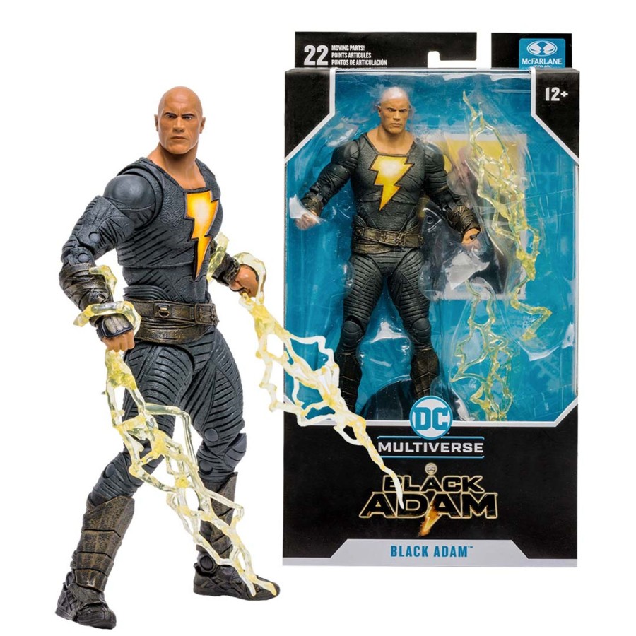 Movies & Tv DC Multiverse | Black Adam W/Hero Costume (Black Adam Movie) 7" Figure