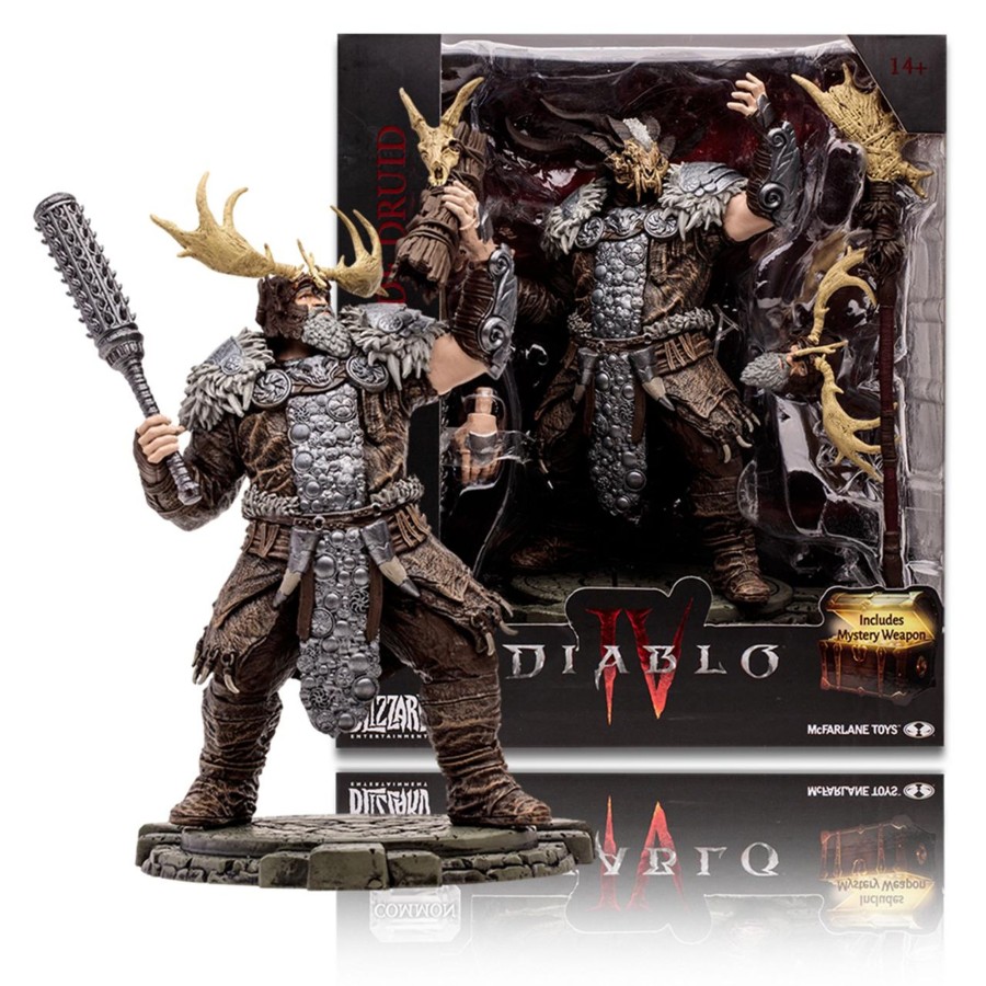 Gaming Diablo IV | Landslide Druid: Common (Diablo Iv) 1:12 Posed Figure