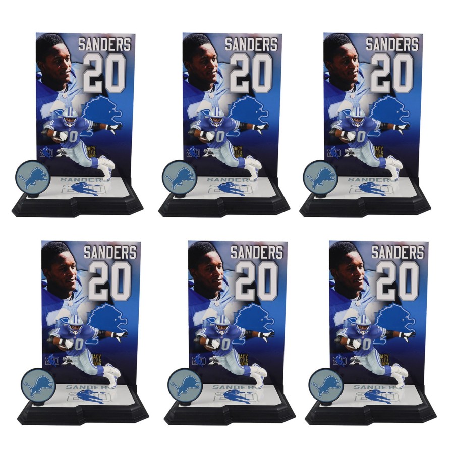 Sports McFarlane's SportsPicks | Barry Sanders W/Blue Jersey (Detroit Lions) Gold Label Nfl Factory Sealed Case (6)