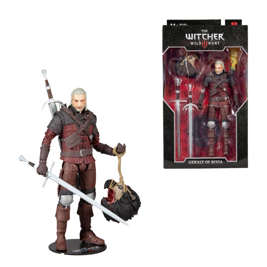 Gaming The Witcher | Geralt Of Rivia W/Wolf Armor (The Witcher 3: Wild Hunt) 7" Figure