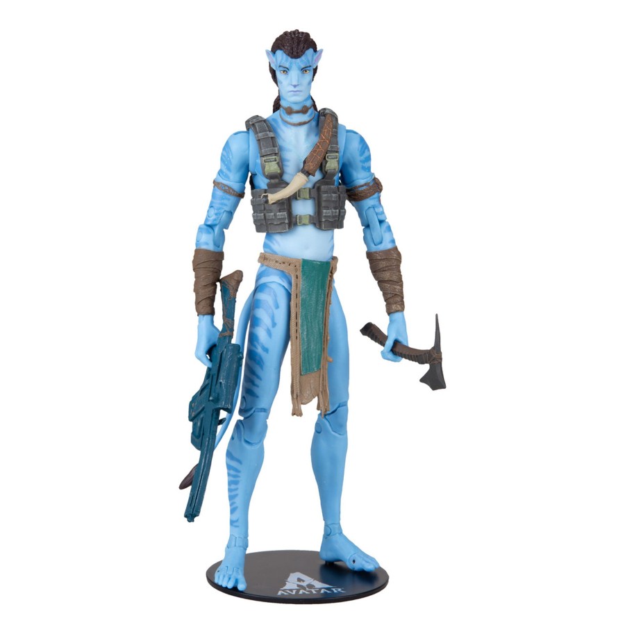 Movies & Tv Avatar Movie: World of Pandora Collectible Figures | Jake Sully In Reef Battle (Avatar: The Way Of Water) 7" Figure