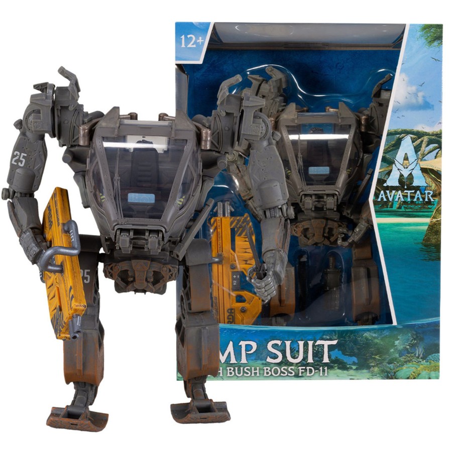 Movies & Tv Avatar Movie: World of Pandora Collectible Figures | Amp Suit W/Bush Boss Fd-11 (Avatar: The Way Of Water) Mega Figure