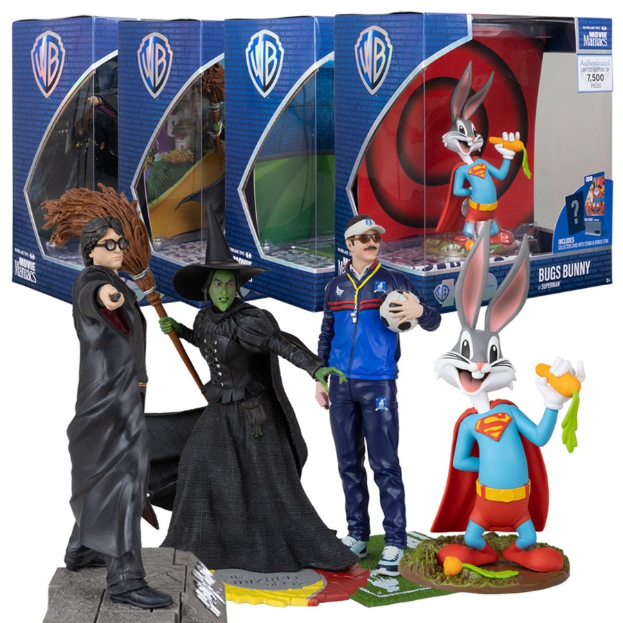 Movies & Tv Movie Maniacs: WB 100 Wb 100 | Wb 100: Movie Maniacs Bundle (4) 6" Posed Figures