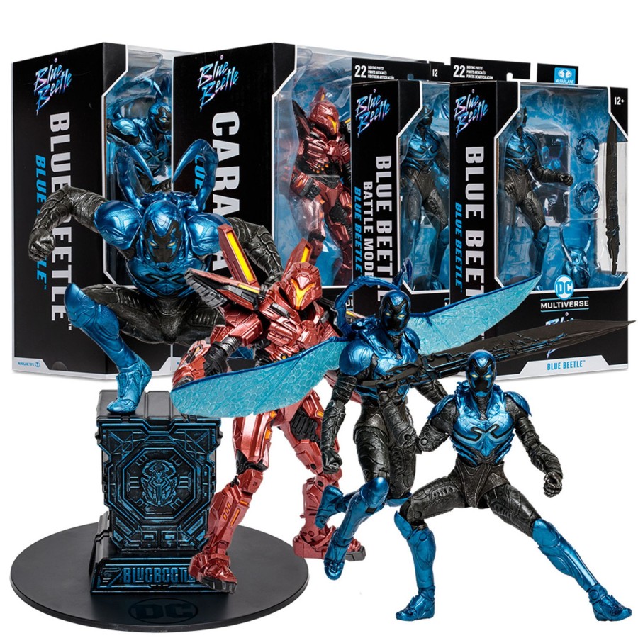 Movies & Tv DC Multiverse | Blue Beetle Movie Bundle (4) Figures