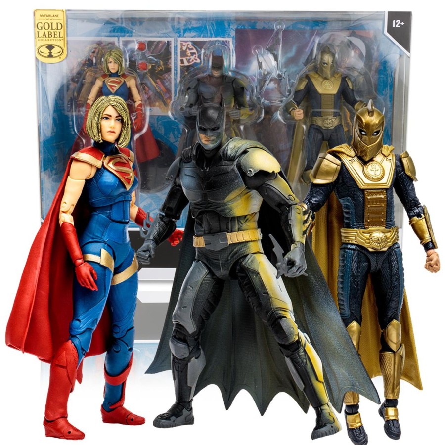 Dc Multiverse DC Multiverse | Batman/Dr. Fate/Supergirl (Injustice 2) Gold Label 7" Figures 3-Pack