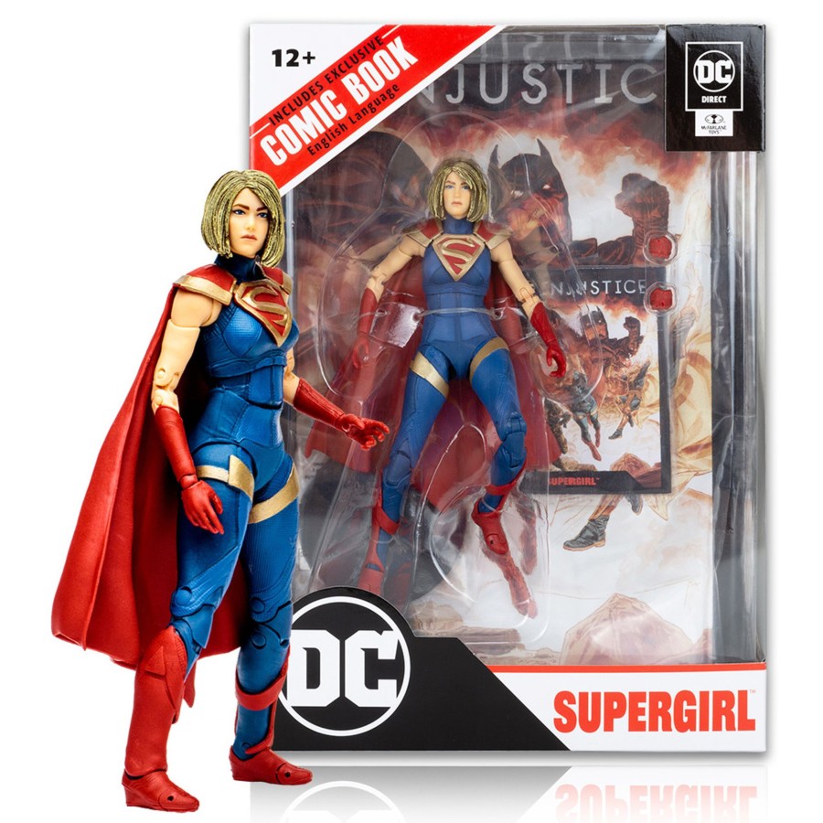 Comics Page Punchers | Injustice 2 Dc Page Punchers Bundle (4) 7" Figures W/Comics - Green Arrow/ Batman/ Supergirl/ Dr Fate