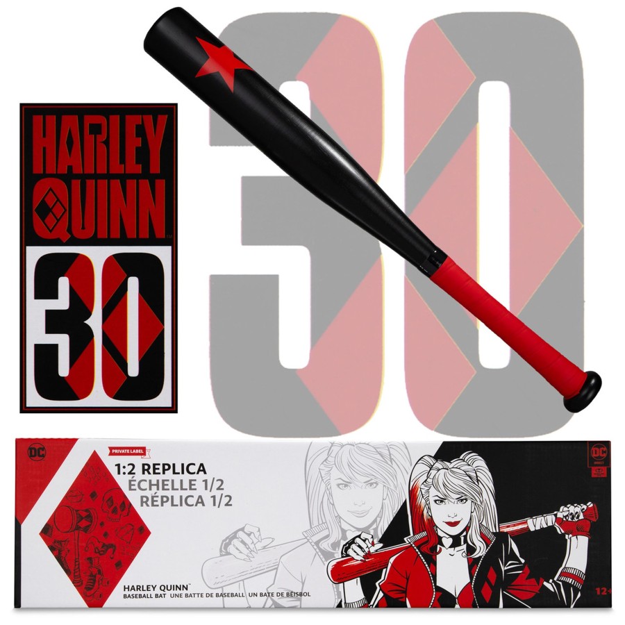 Dc Multiverse DC Direct | Harley Quinn 30Th Anniversary (Dc Direct) Red/Black 1:2 Replica Baseball Bat