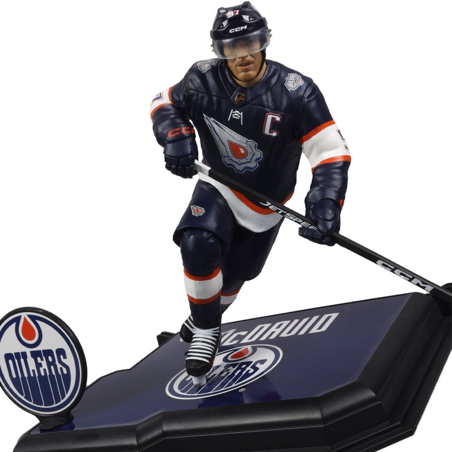 Sports McFarlane's SportsPicks | Connor Mcdavid W/Special Edition Jersey (Edmonton Oilers) Gold Label Nhl 7" Figure Mcfarlane'S Sportspicks Signed By Todd Mcfarlane #/2001