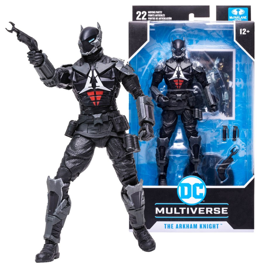 Gaming DC Multiverse | The Arkham Knight (Batman: Arkham Knight)/Green Arrow & Reverse Flash (Injustice 2) Bundle (3) 7" Figures