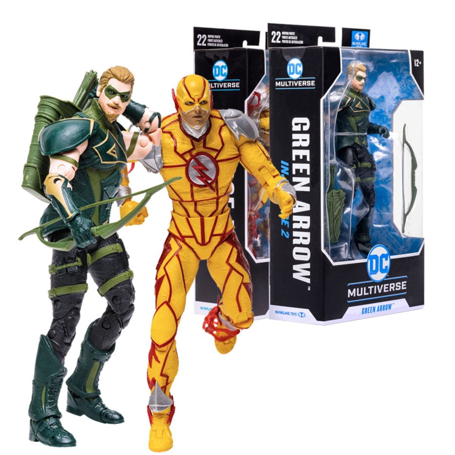 Gaming DC Multiverse | Green Arrow & Reverse-Flash (Injustice 2) Bundle (2) 7" Figures