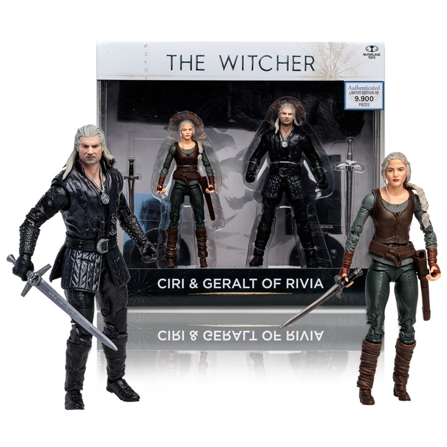 Gaming The Witcher- Netflix | Ciri & Geralt Of Rivia (The Witcher - Netflix S3) 2-Pack 7" Figures