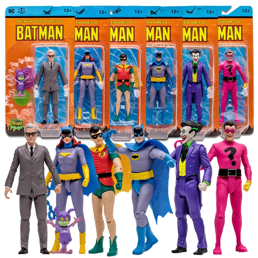 Movies & Tv Batman Classic TV Series | Dc Retro: The New Adventures Of Batman Bundle (6) 6" Figures