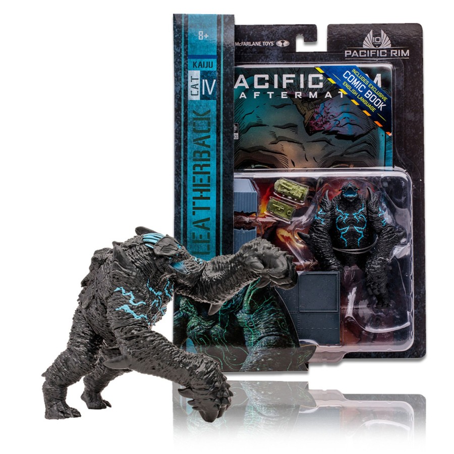 Comics Pacific Rim | Leatherback (Pacific Rim: Jaeger) 4" Figure Playset W/ Comic