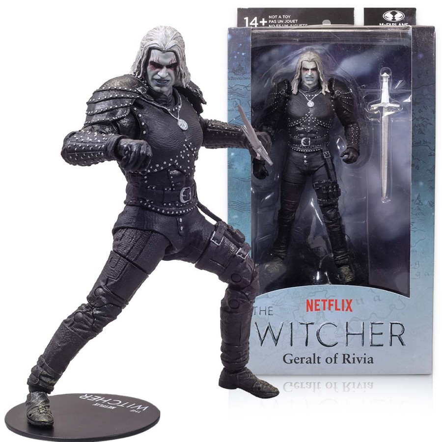 Gaming The Witcher- Netflix | Geralt Of Rivia In Witcher Mode (The Witcher - Netflix S2) 7" Figure