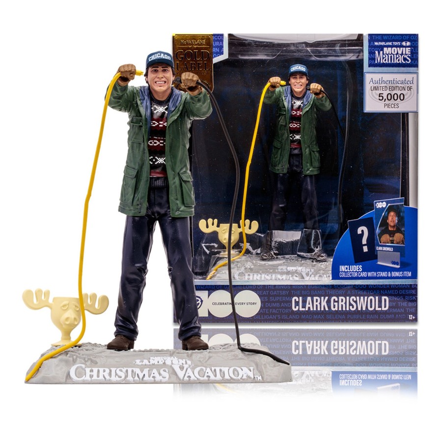 Movies & Tv Movie Maniacs: WB 100 Wb 100 | Clark Griswold In Christmas Vacation (Wb 100: Movie Maniacs) 6" Posed Figure